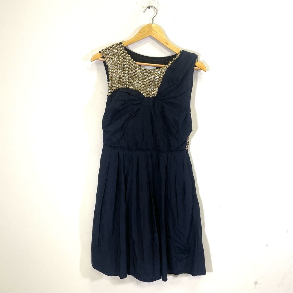 3.1 PHILLIP LIM Silk Mid-length Dress In Navy size 6